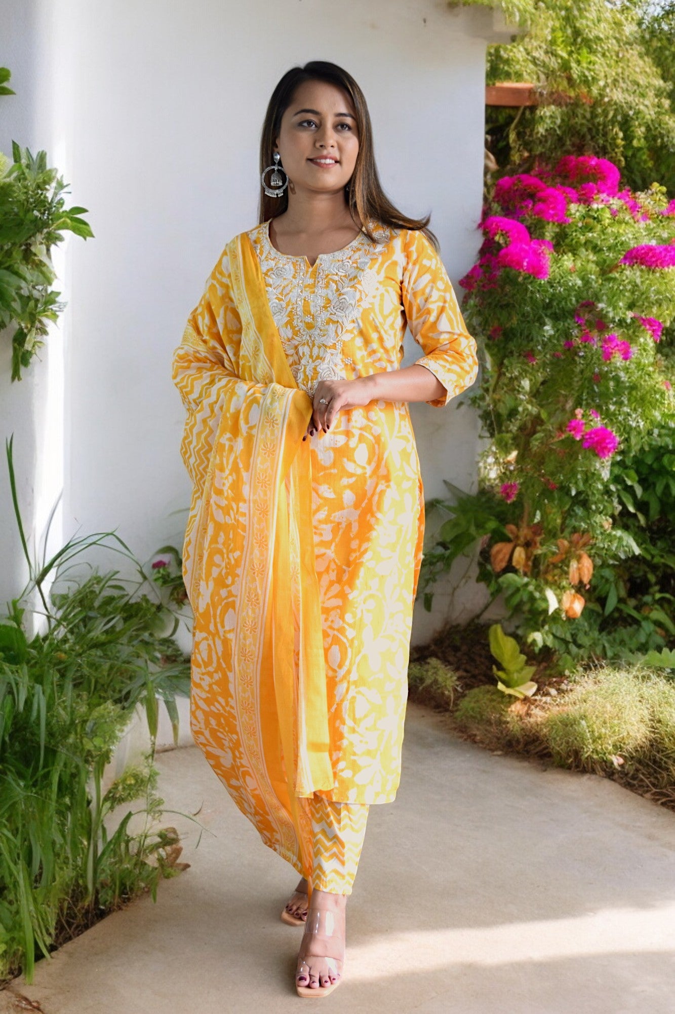 Sunshine Tie Dye Pure Cotton Suit